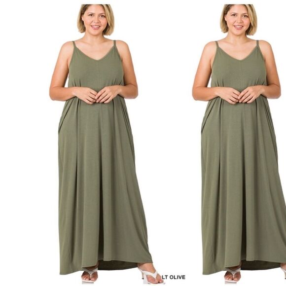Dresses & Skirts - Plus Size Maxi dress with side pockets